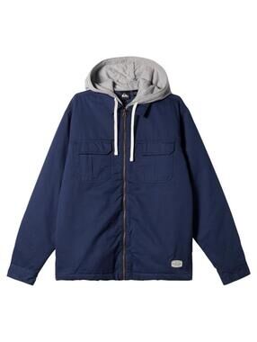 QUIKSILVER NEW AITOR Mens Hooded Jacket - Navy - Small